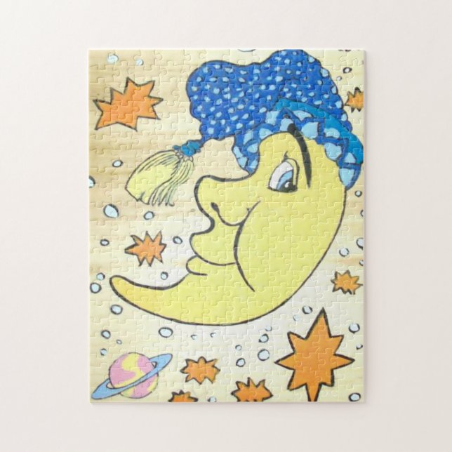 Lua e estrelas Quebra-cabeça (Vertical)