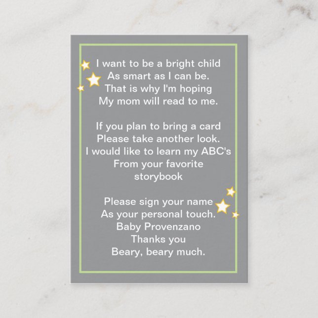 Lua e Estrelas Tragam um Cartão de Livro (Frente)