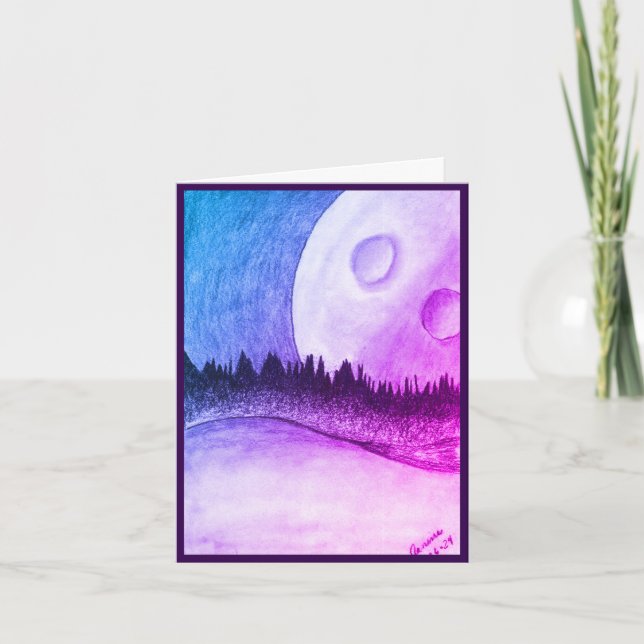 Lua e Planeta - Púrpura, Convite para Vazios (Frente)