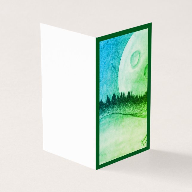 Lua e planeta - verde (Exterior)