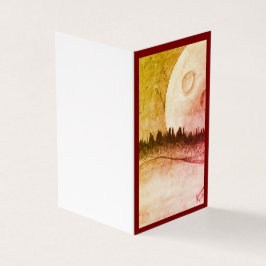 Lua e planeta - Vermelho