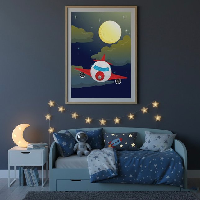 Lua E Poster De Avião (Criador carregado)