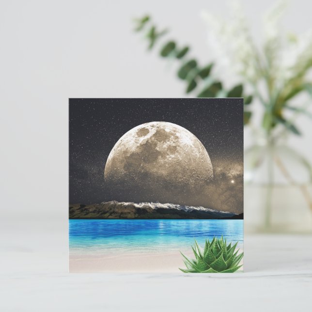 Lua E Praia (Em pé/Frente)