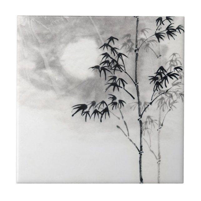 Lua japonesa clássica do bambu da arte da pintura (Frente)