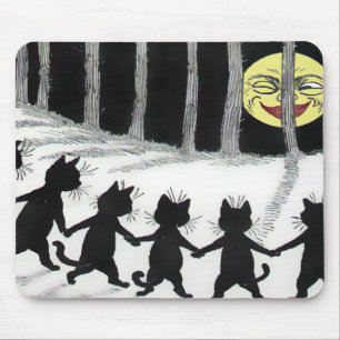 Lua Mousepad do gato preto de Louis Wain