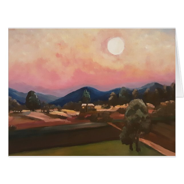 Lua no cartão rural (Frente horizontal)