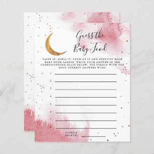 Lua Rosa Imagina O Jogo Do Chá Da Comida Do Bebê