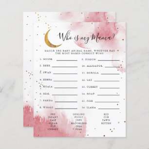 Lua Rosa Que É O Meu Jogo De Chá de fraldas