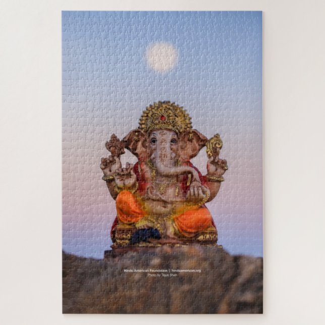 Lua sobre Ganeshji 20x30 Quebra-cabeça (Vertical)