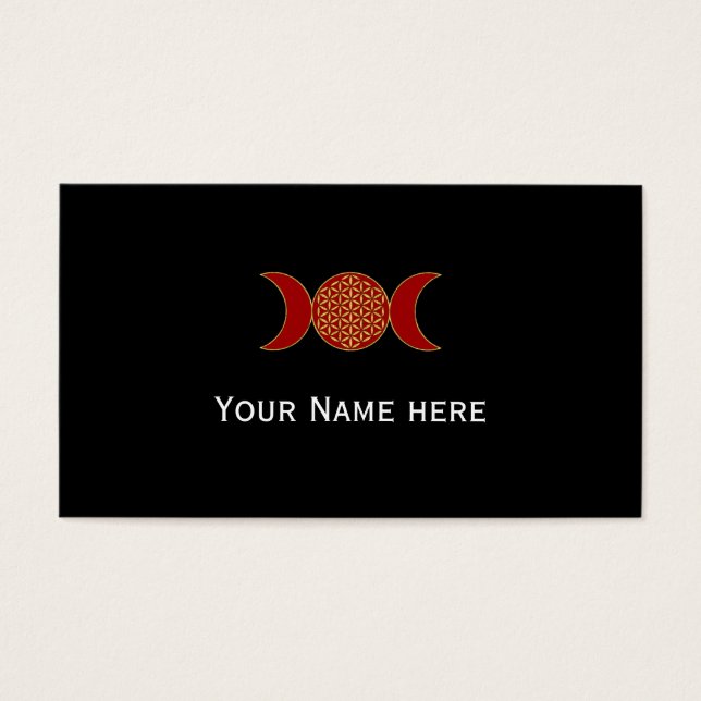 Lua Tripla Mágica - Flor Espirituosa Da Vida 1 (Frente)