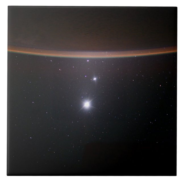 Lua, Vênus, Júpiter e Terra (ISS) (NASA) (Espaço) (Frente)