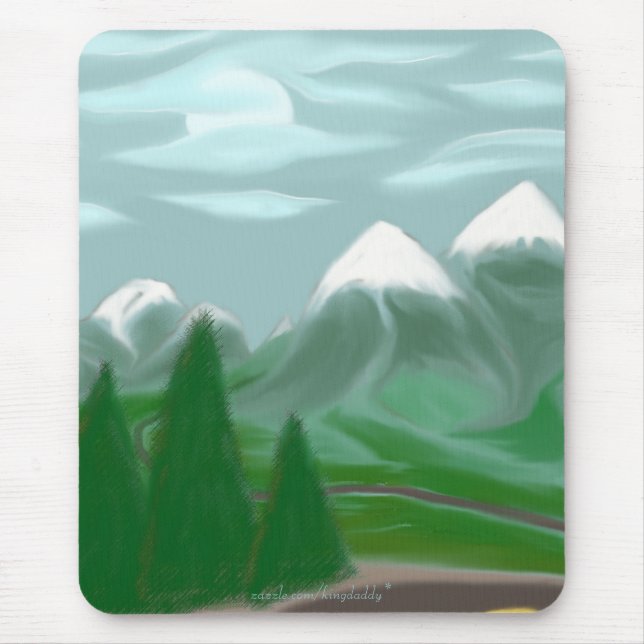 Luar ocidental Mousepad dos alces (Frente)