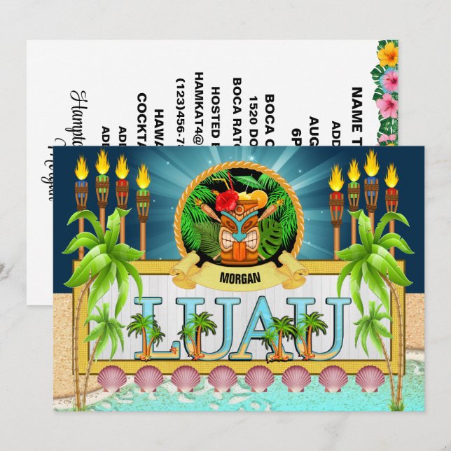 LUAU - Ver Verso - Convite (Frente/Verso)