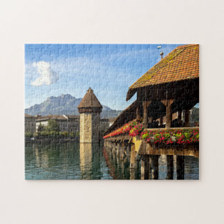 Lucerne Covered Bridge Quebra-cabeça