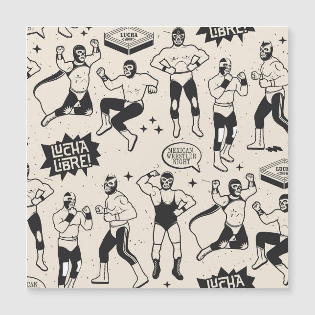 Lucha Libre: Padrão mexicano de lutador (Frente)