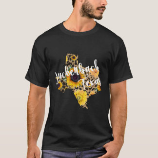 Luckenbach Texas Sunflower Gift Camisa Férias de T