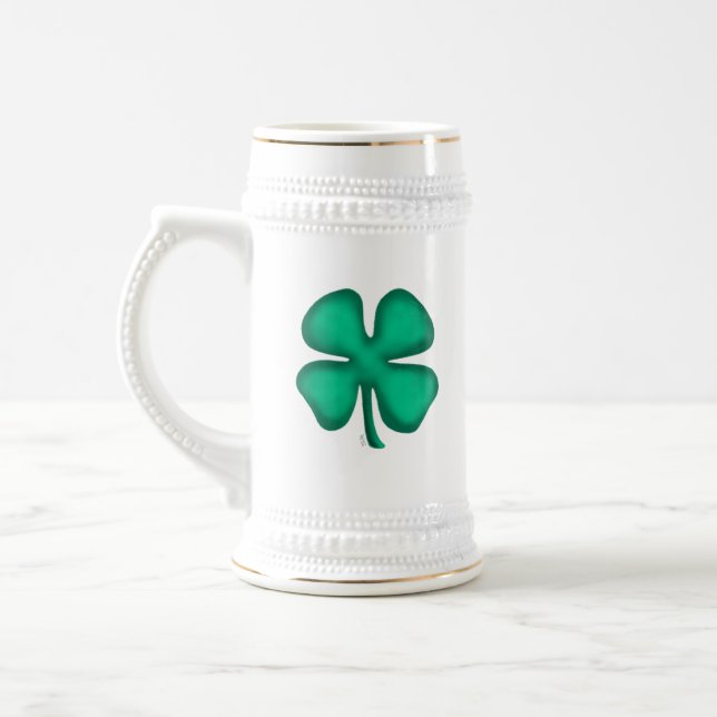 Lucky 4 Leaf Irish Clover caneca de cerveja (Esquerda)