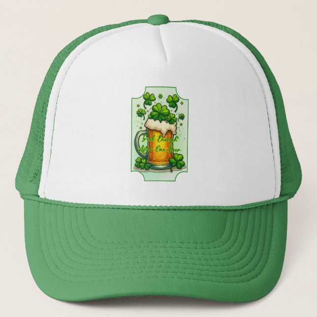 Lucky Beer St Patrick’s Day Shirt – boné (Frente)