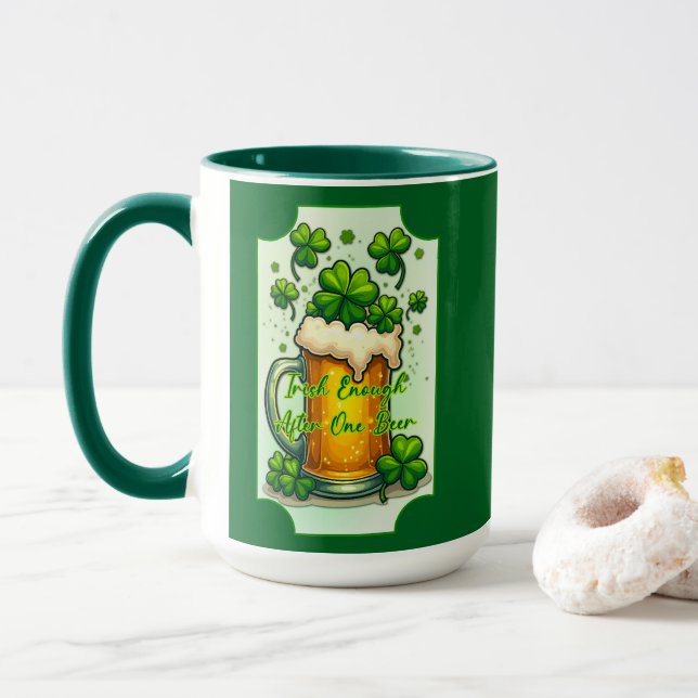 Lucky Beer St Patrick’s Day Shirt – caneca (Com Donut)
