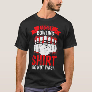 Lucky Bowling Não Lavar Camiseta de Equipe de Bol