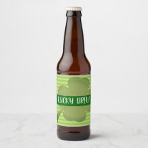 Lucky Brew, etiqueta verde Striped.