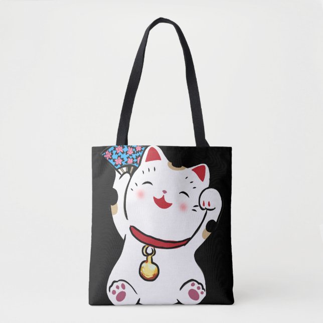 Lucky Cat Maneki Neko Bolsa (Frente)
