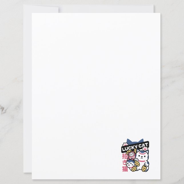 Lucky Cat Maneki Neko – Japanese Fortune Cat  (Frente)