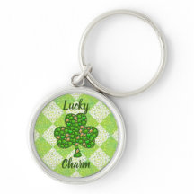 Lucky Charm Round Chaveiro
