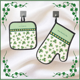 Lucky Charms Shamrock Oven Mitts