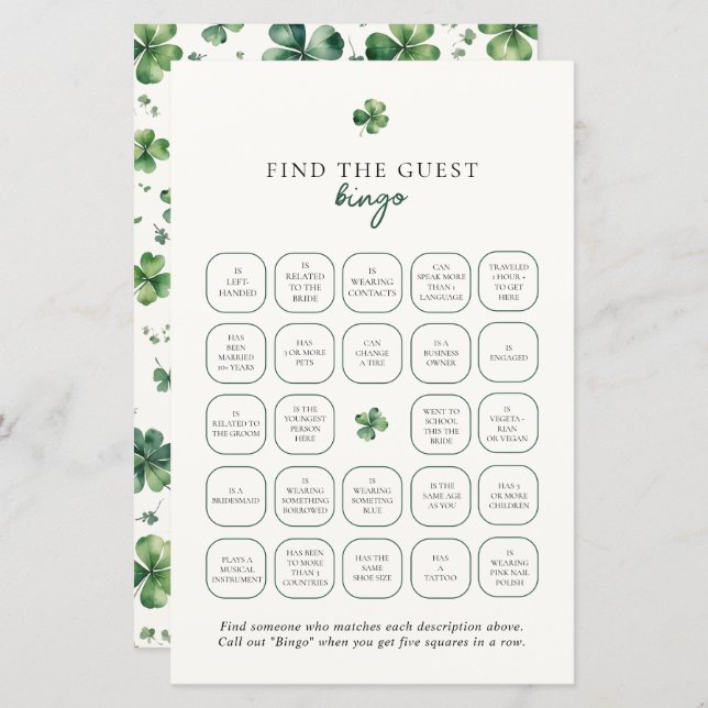 Lucky in Love Encontra o Jogo do Bingo Convidado (Frente/Verso)