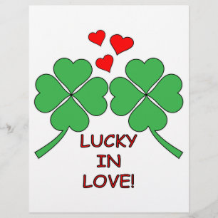 Lucky In Love Heart Clover