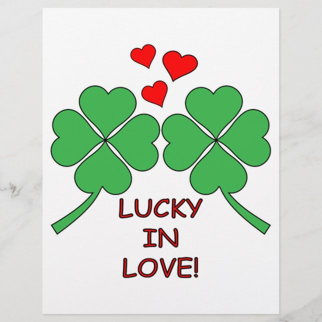 Lucky In Love Heart Clover (Frente)