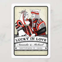 Lucky in Love - Junto com - Convite para Casamento