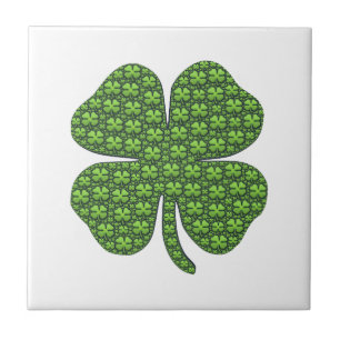 Lucky Irish Clover White