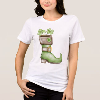 Lucky Irish Leprechaun Boot Shamrock Feminino