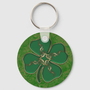 Lucky Irish Shamrock Chaveiro