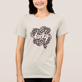 Lucky Leopard Imprima Rua de Shamrock. Dia de Patr
