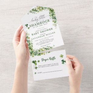 Lucky Little Shamrock Fralda Raffle