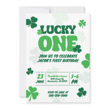 Lucky One - Primeiro Convite de Aniversário