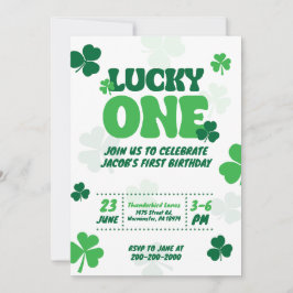 Lucky One - Primeiro Convite de Aniversário