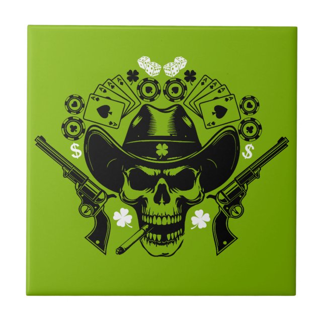 Lucky Poker Skull (Frente)