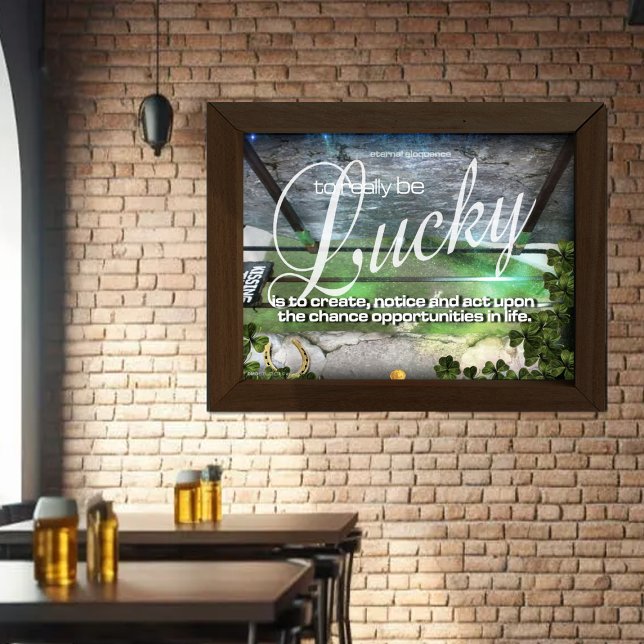 Lucky Poster - Abstrato Blarney Stone Wall Art (🍀 This Blarney Stone-inspired poster adds Irish charm and inspiration to any pub, bar, or home.)