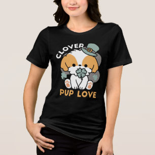 Lucky Pup com Clover - Rua. Presente no Dia de Pat