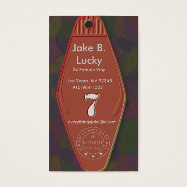 Lucky Seven Motel Key (Frente)