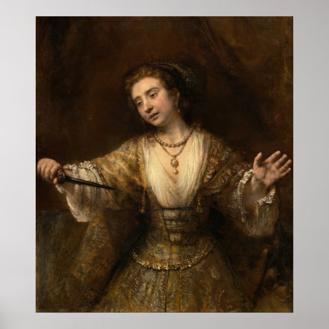 Lucretia - Rembrandt Fine Art Poster (Frente)