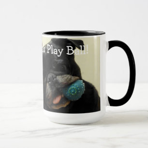 Lucy "deixou-nos jogar a bola!" Caneca