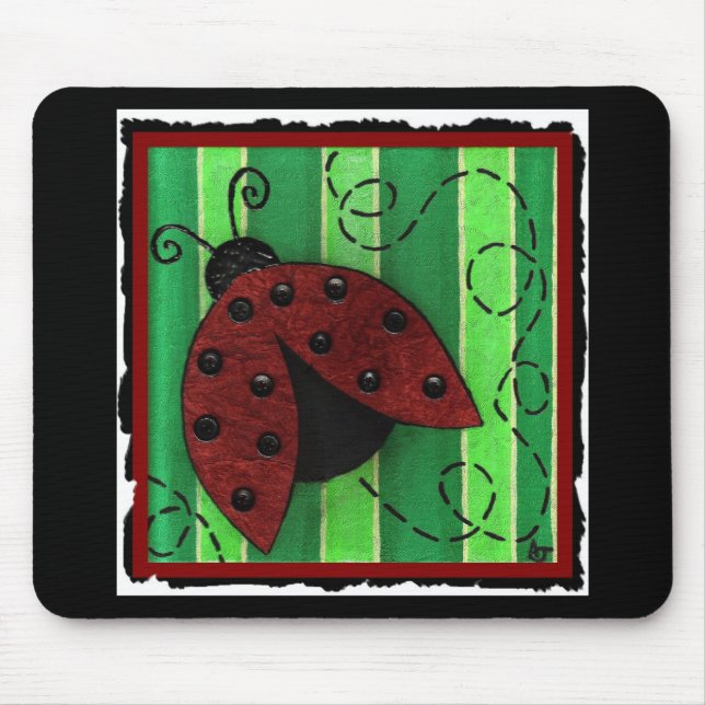 Lucy o joaninha - mousepad (Frente)