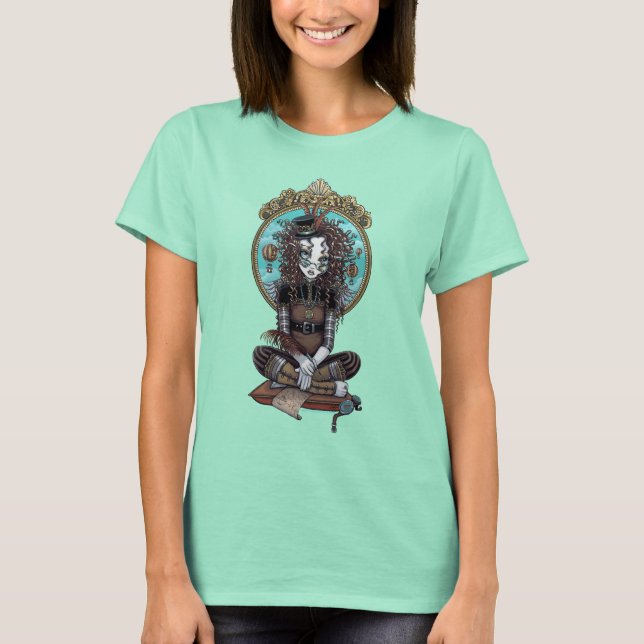 "Lucy" Steam Punk Air Balloon Camisa De Arte De Fa (Frente)