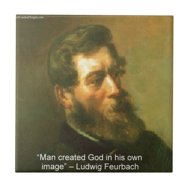 Ludwig Feurbach & Citação do Homem Criou Deus (Frente)