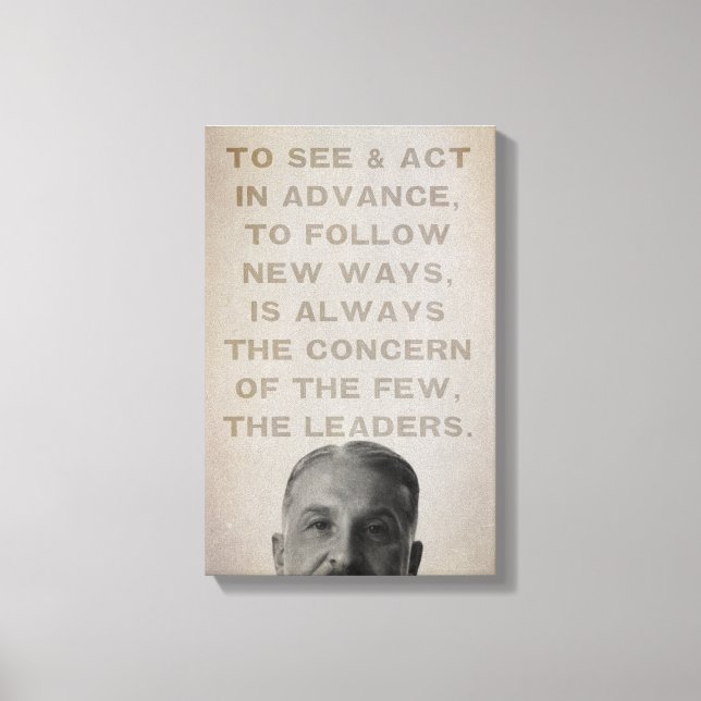 Ludwig von Mises Líderes Stretch Canvas Print (Frente)